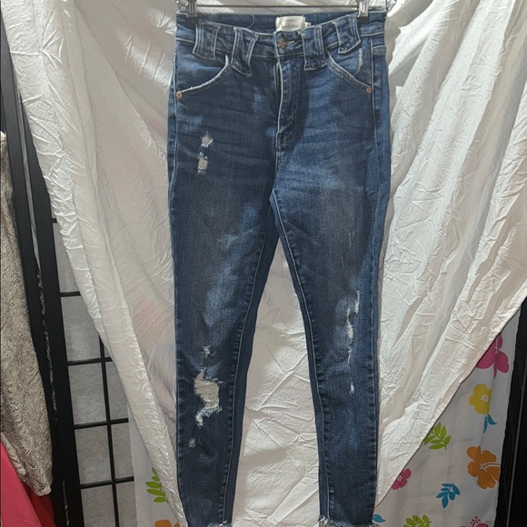 BOHME Distressed Blue Jeans for Women size 3/25 - Picture 1 of 11